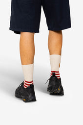 Striped Socks Crimson