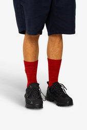 Melange Socks Crimson Mix