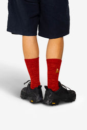 Melange Socks Crimson Mix