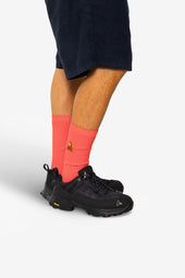 Waffle Socks Dark Pink