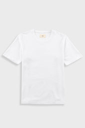Short Sleeve Textured T-Shirt - White