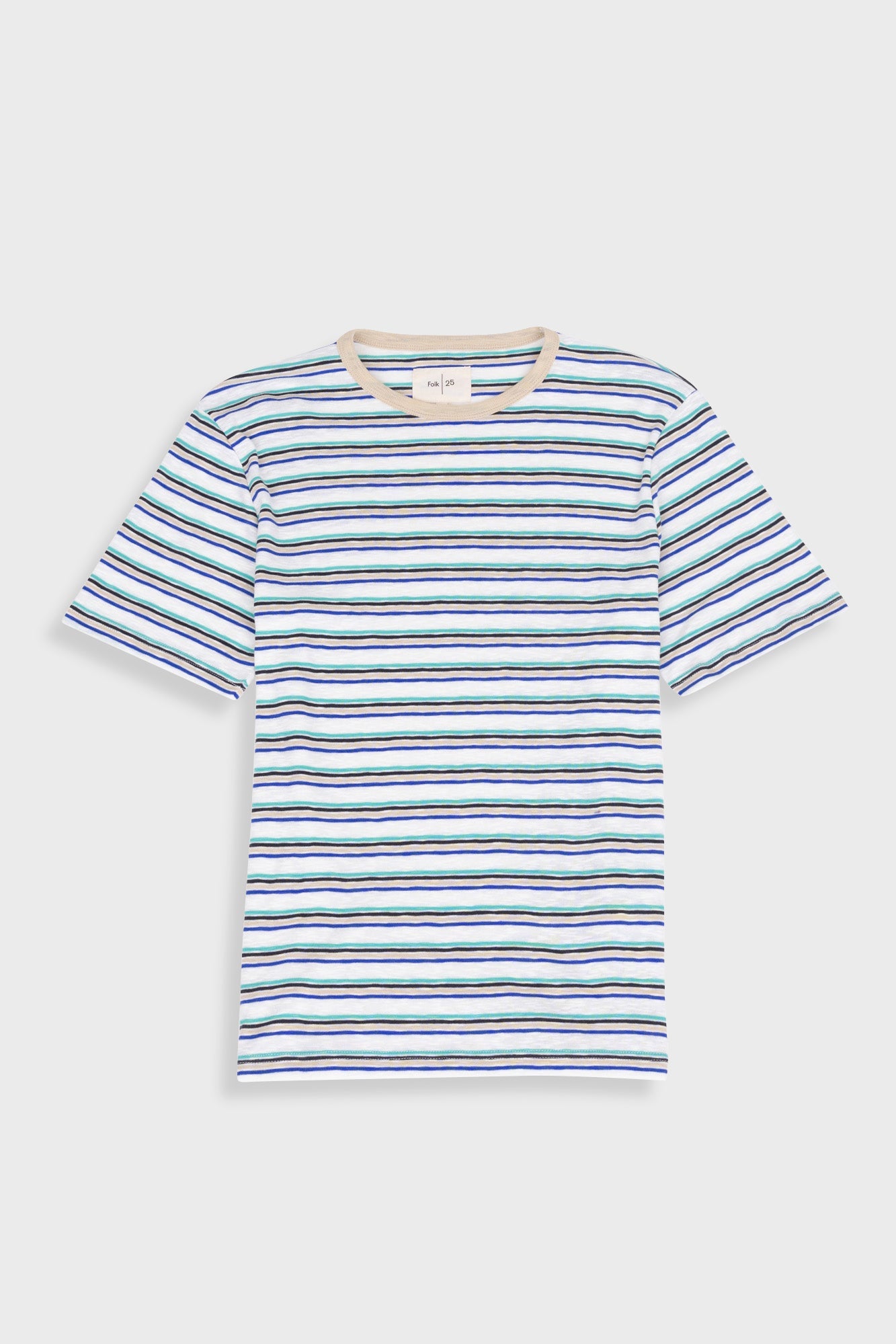 Short Sleeve Multistripe T Shirt Mix