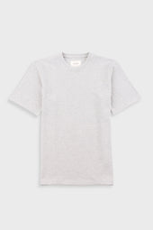 Short Sleeve Textured T-Shirt - Light Grey Melange