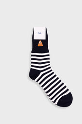 Striped Socks - Black / Ecru