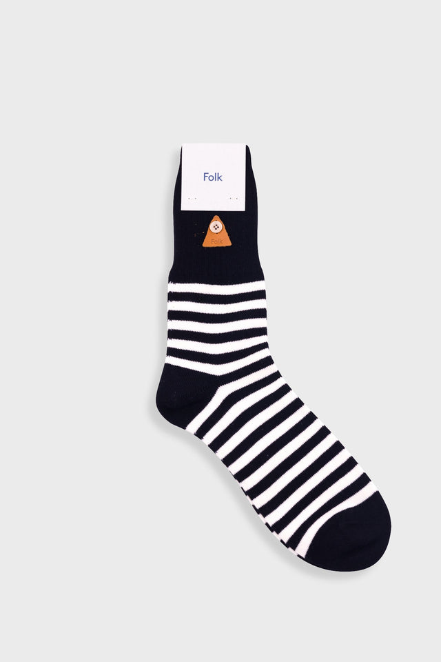 Striped Socks - Black / Ecru