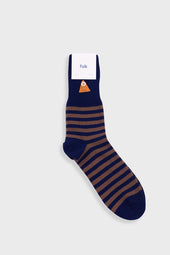 Striped Socks - Brown / Navy