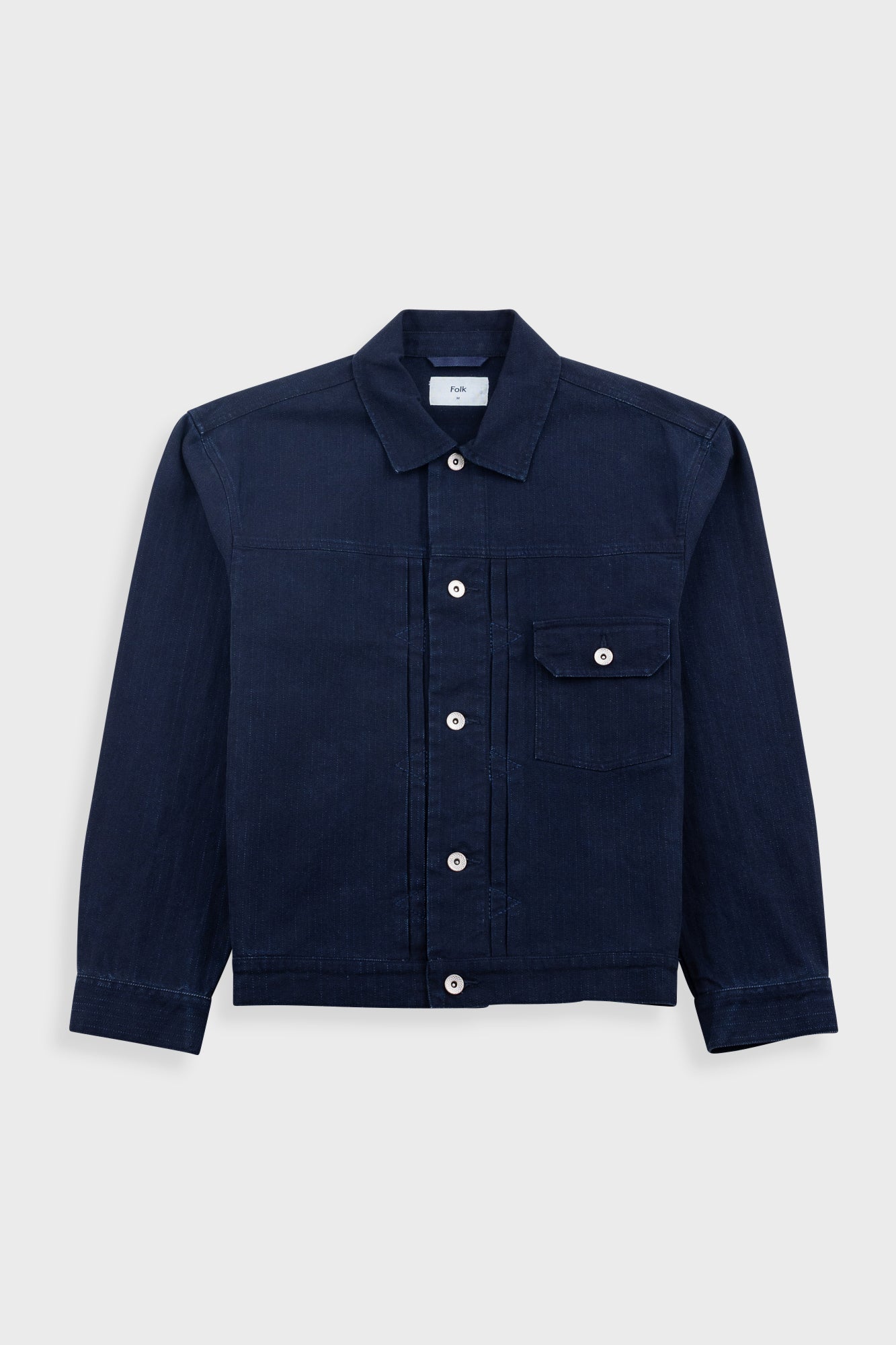 Trucker Jacket Deep Herringbone