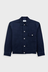 Trucker Jacket - Deep Indigo Herringbone