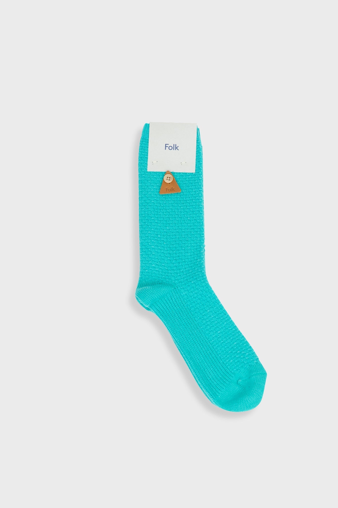 Waffle Socks Tropical Green