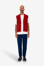 Waffle Vest Crimson