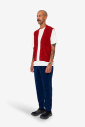 Waffle Vest Crimson