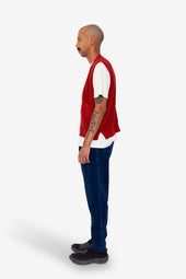 Waffle Vest Crimson