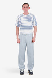 Wide Fit Trouser Mineral Herringbone