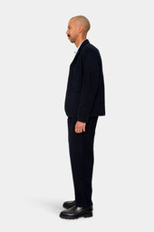 Wide Fit Blazer Ash Navy Brushed Twill