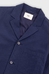 Wide Fit Blazer Textured Cotton