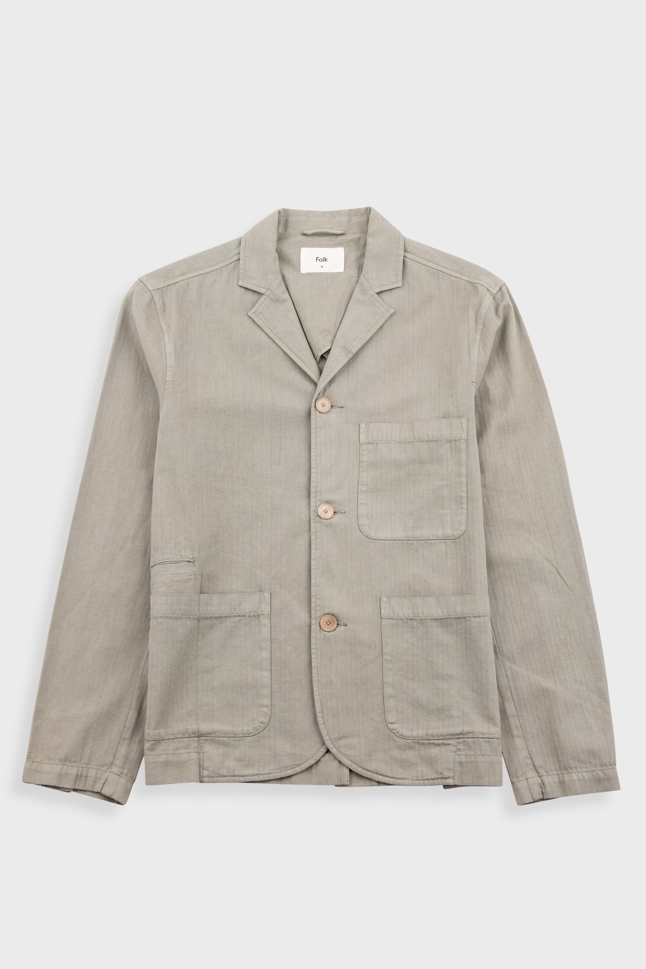 Wide Fit Blazer Sage Herringbone