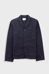Wide Fit Blazer - Soft Black Topstitch