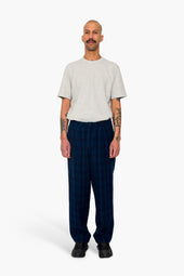 Wide Fit Trouser Wool Check