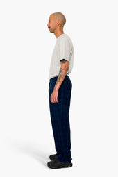 Wide Fit Trouser Wool Check