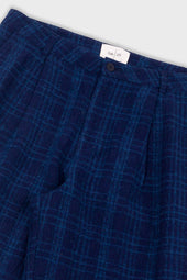 Wide Fit Trouser Wool Check