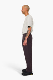 Wide Fit Trouser Brown Stripe