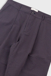 Wide Fit Trouser Brown Stripe