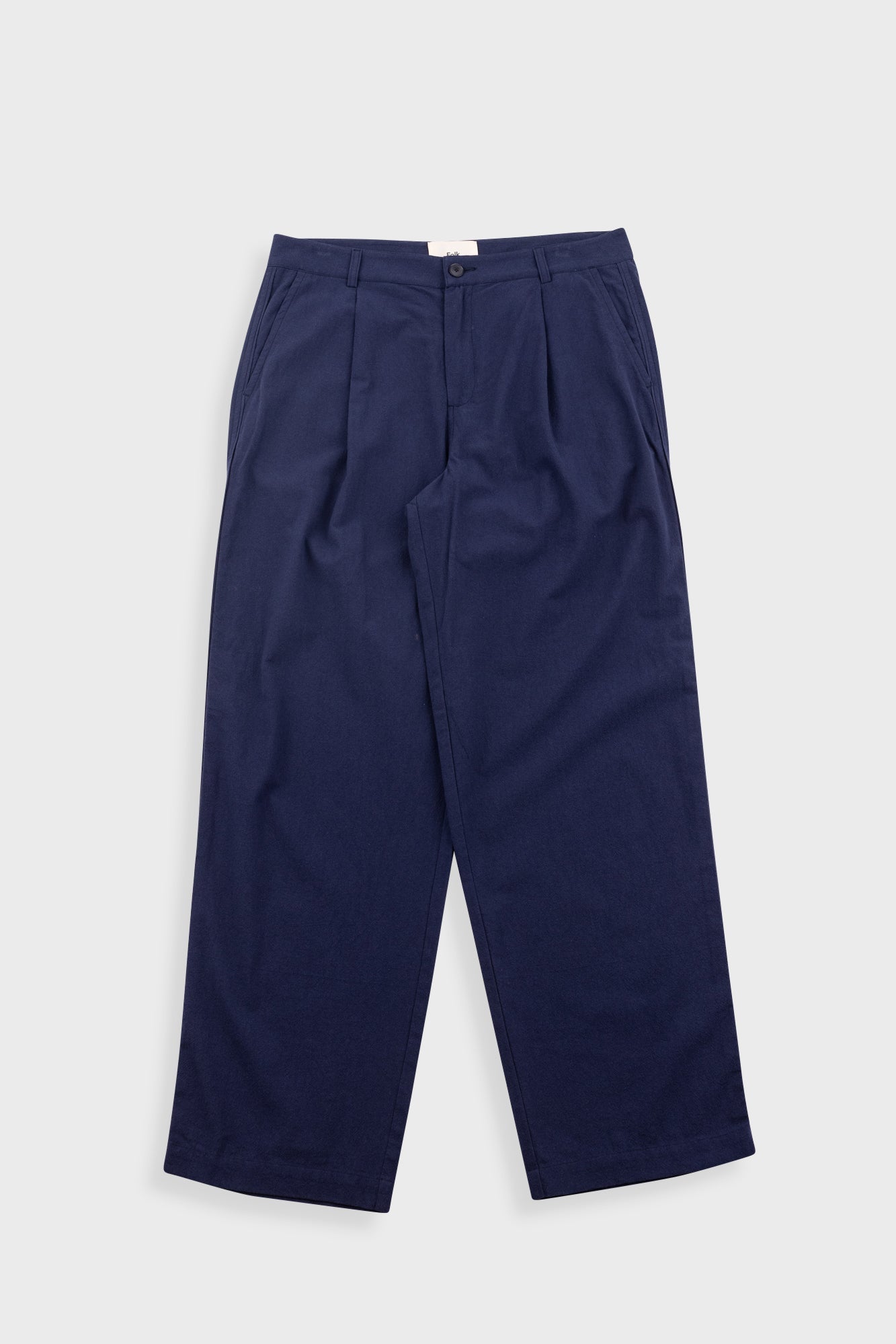 Wide Fit Trouser Textured Cotton