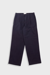 Wide Fit Trouser - Soft Black Topstitch