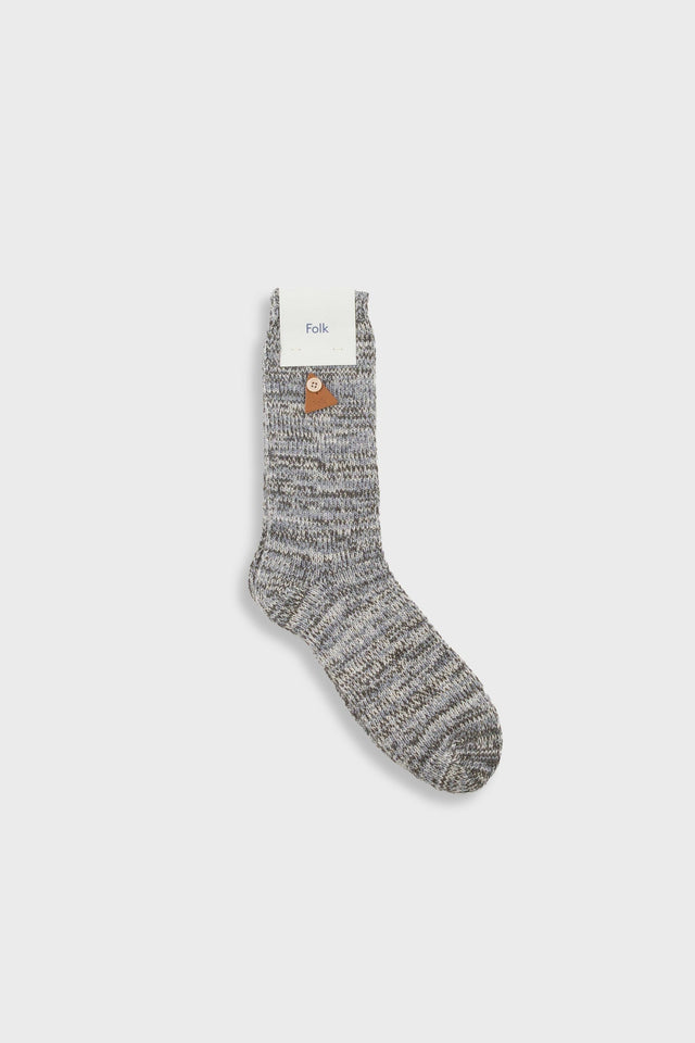 Wool Melange Socks - Shark Grey Mix