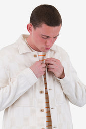 Zaki Jacket Waffle Check