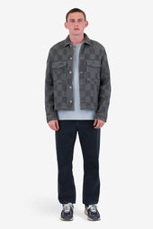 Zaki Jacket Soft Waffle Check
