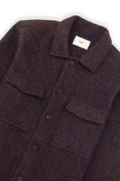 Zaki Jacket Espresso Brushed Wool
