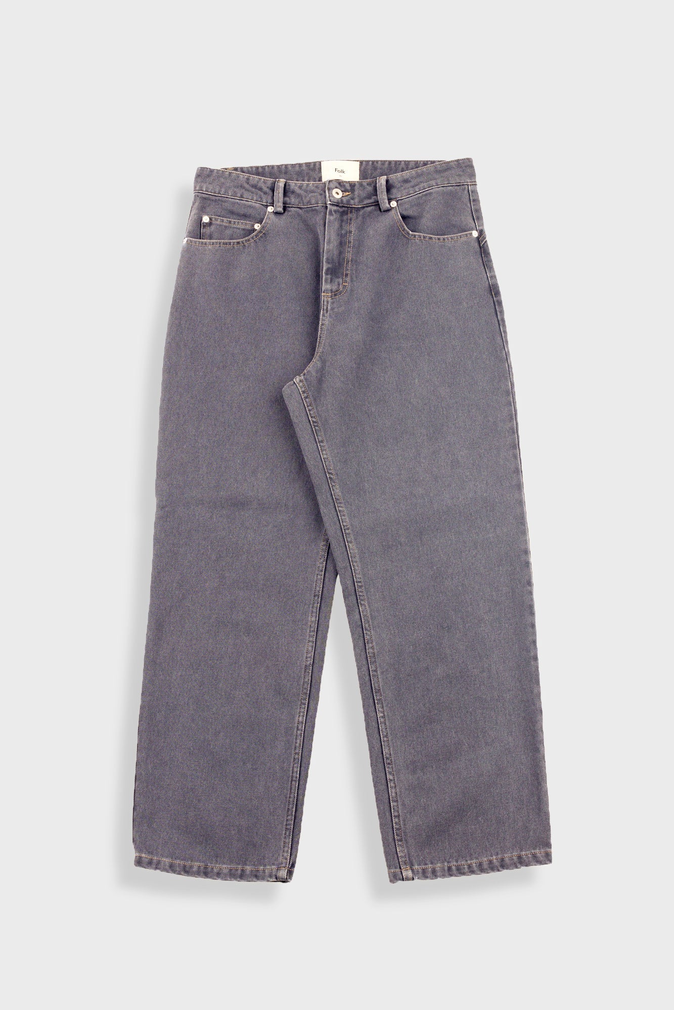 Barrel Leg Trouser Grey Denim
