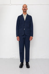 Assembly Blazer - Navy Herringbone