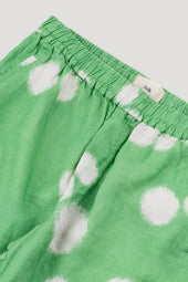 Assembly Short Green Dot Print