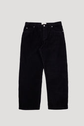 Barrel Leg Trouser - Black Heavy Cord