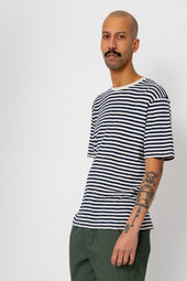 Classic Stripe T Shirt Ecru