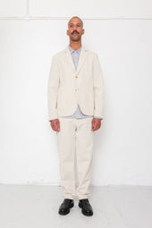 Cotton Linen Blazer Natural Linen Canvas