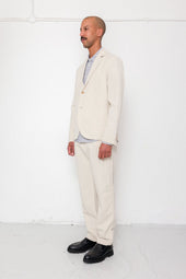 Cotton Linen Blazer Natural Linen Canvas