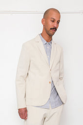 Cotton Linen Blazer Natural Linen Canvas