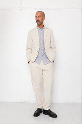 Cotton Linen Trouser Natural Linen Canvas