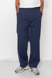 Drawcord Loose Trousers Seersucker