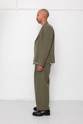 Easy Fit Trouser Dark Slub Linen