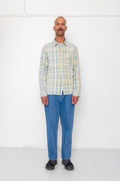 Easy Fit Shirt Blue Cut Check