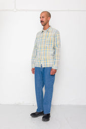 Easy Fit Shirt Blue Cut Check