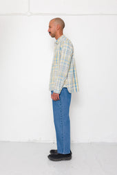 Easy Fit Shirt Blue Cut Check