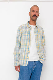 Easy Fit Shirt Blue Cut Check