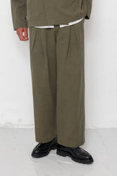 Easy Fit Trouser Dark Slub Linen