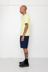 Elasticated Wide Fit Short Crinkle Stripe