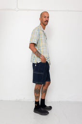 Gabe Shirt Blue Cut Check